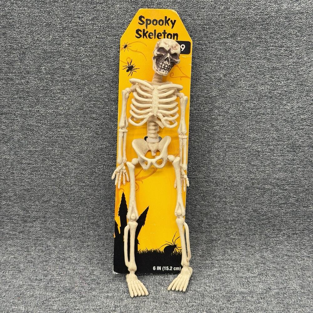 2016 Walgreens Spooky Skeleton Small 6 Inch NEW Old Stock Rearview Mirror Decor